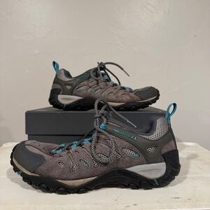 Merrell Chameleon 8 Stretch Women 9.5 Granite Blue Good Hiking Shoes J599562